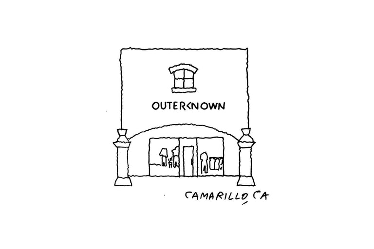illustration of a store front with Outerknown branding.